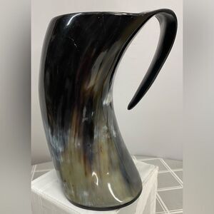 Medieval GOT Viking Horn Tankard 44 oz Jumbo Mead Beer Mug Cosplay Reenactment